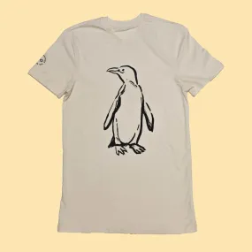 PUREVALLEY 100% Organic Prima Cotton Printed T-Shirt (EU) - Penguin (Unisex)