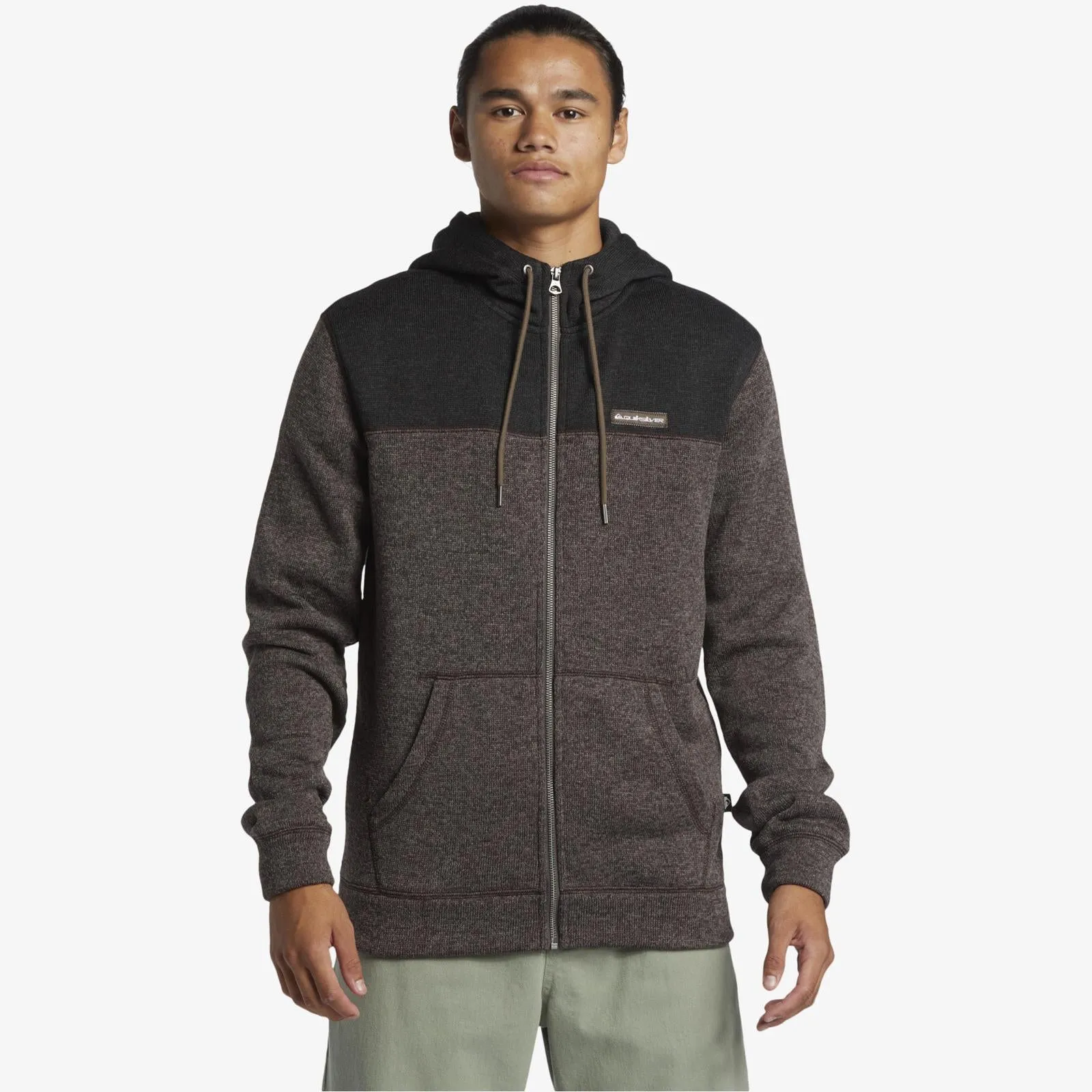 Quiksilver Mens Keller Block Zip Up Hoodie