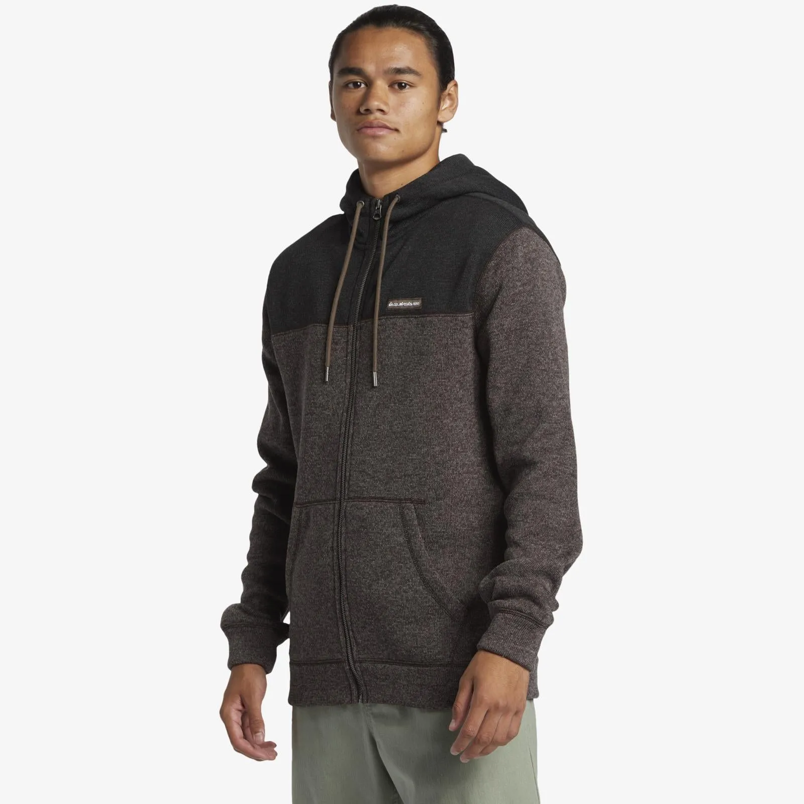 Quiksilver Mens Keller Block Zip Up Hoodie