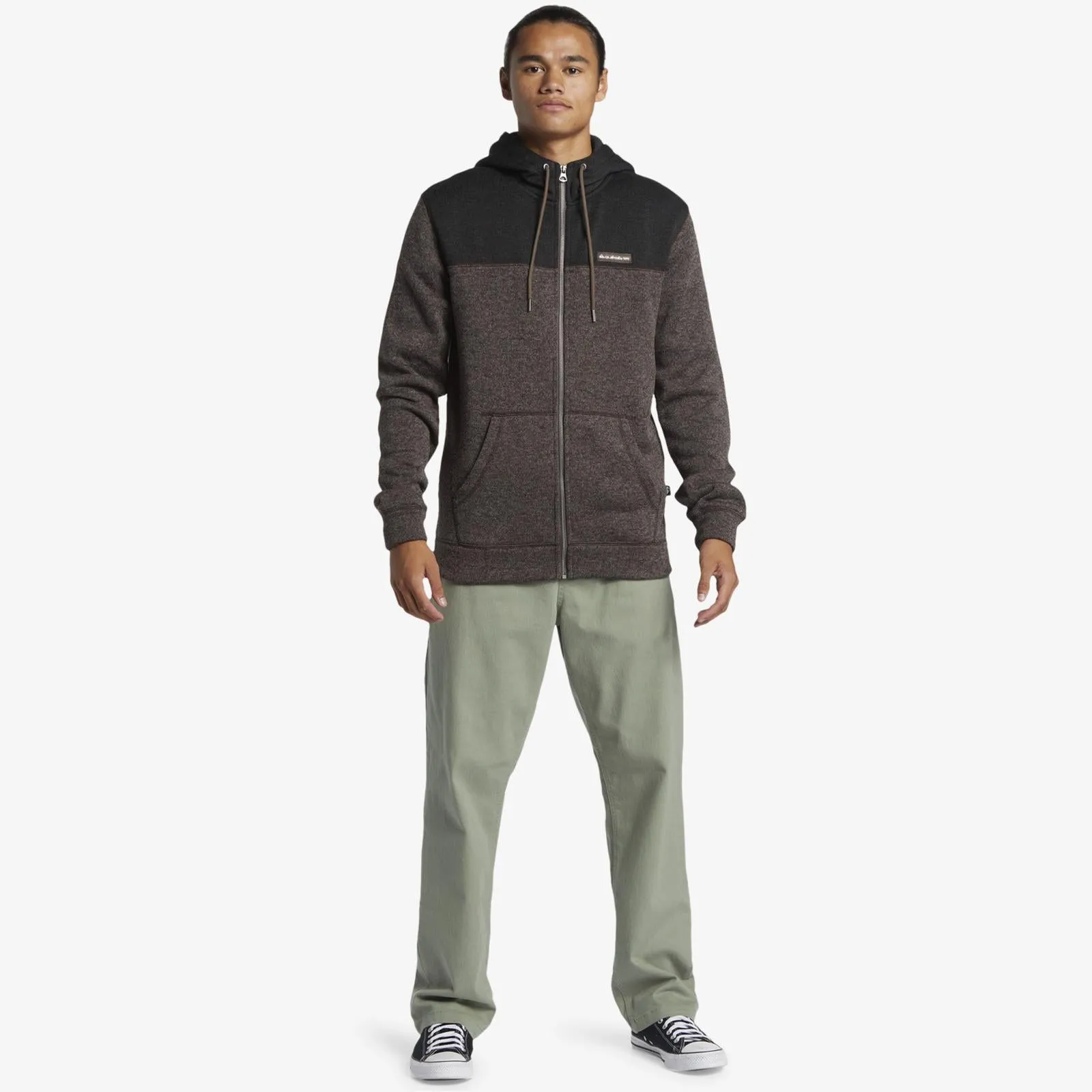 Quiksilver Mens Keller Block Zip Up Hoodie