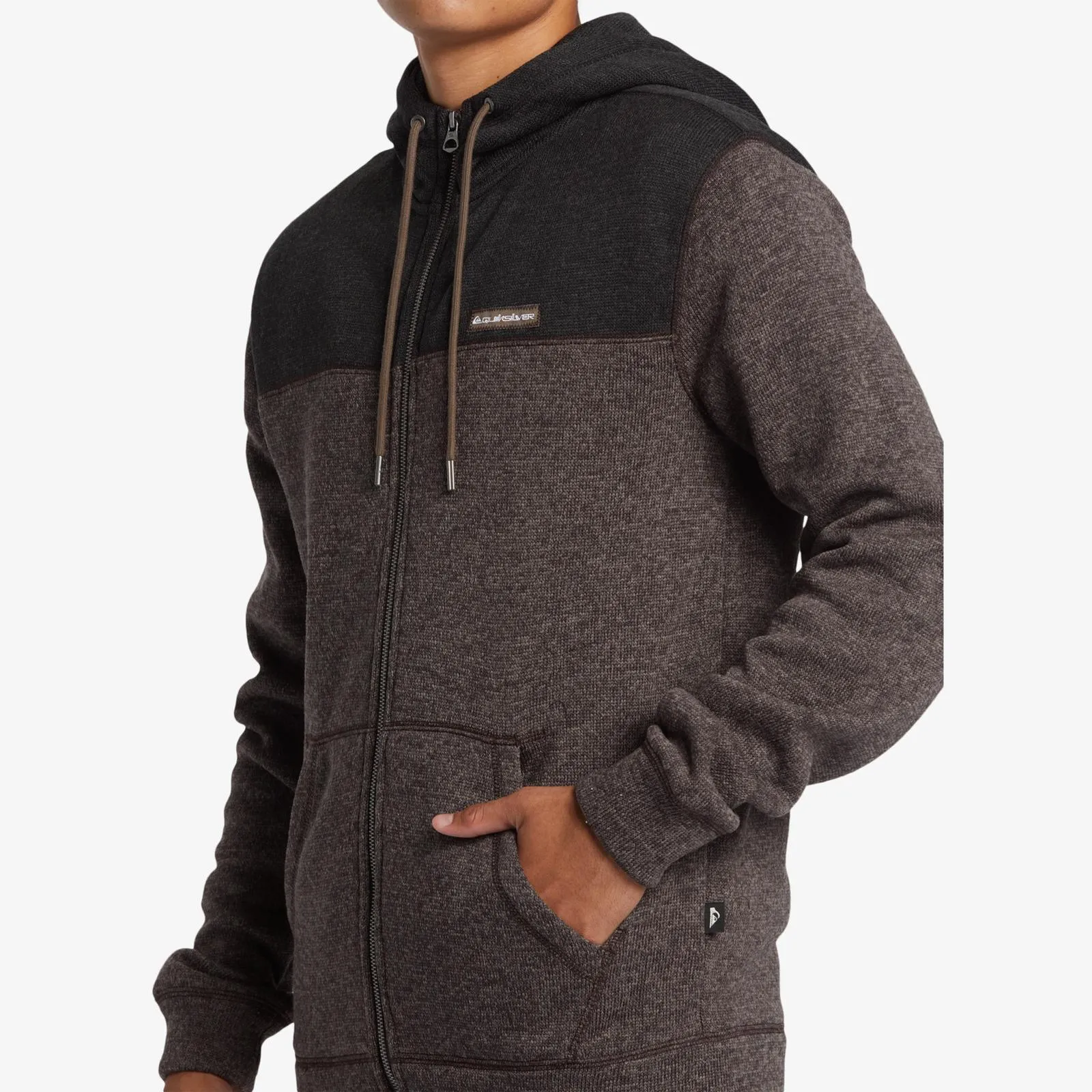 Quiksilver Mens Keller Block Zip Up Hoodie