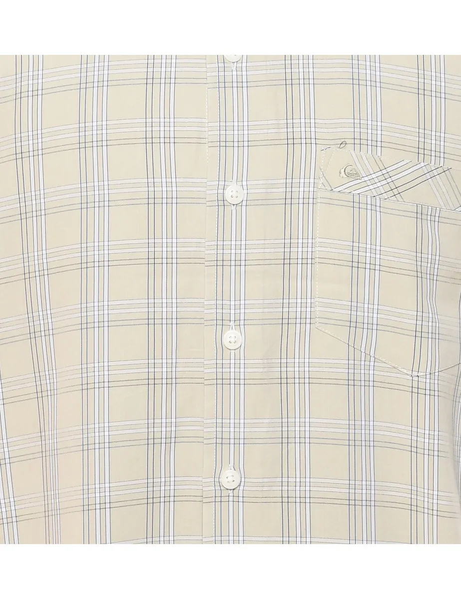 Short Sleeve Checked Shirt - L