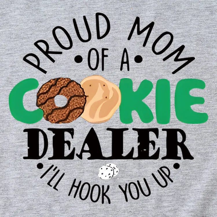 Short Sleeve Proud Mom of A Cookie Fashion Summer T-shirt