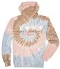 Simply Southern "Live Simple Live Better" Brown and Pink Tie Dye Hoodie