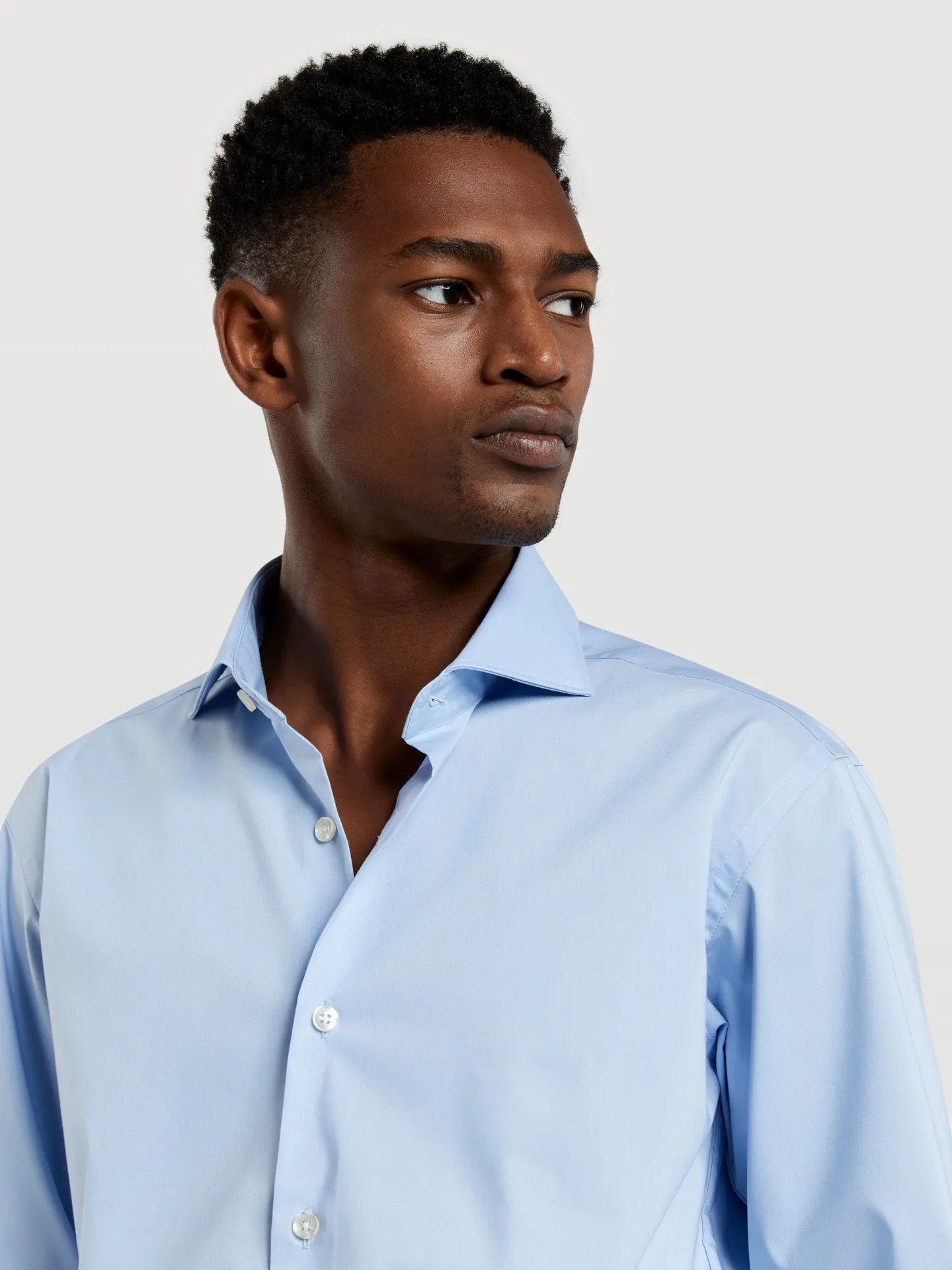 Slim fit k-easy plain poplin comfort formal shirt