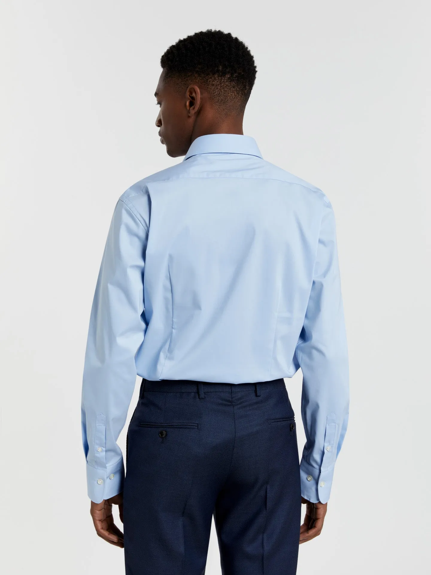 Slim fit k-easy plain poplin comfort formal shirt