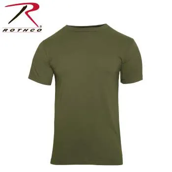 Solid Color 100% Cotton T-Shirt