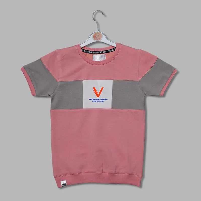 Solid Lining Pattern T-Shirts for Boys