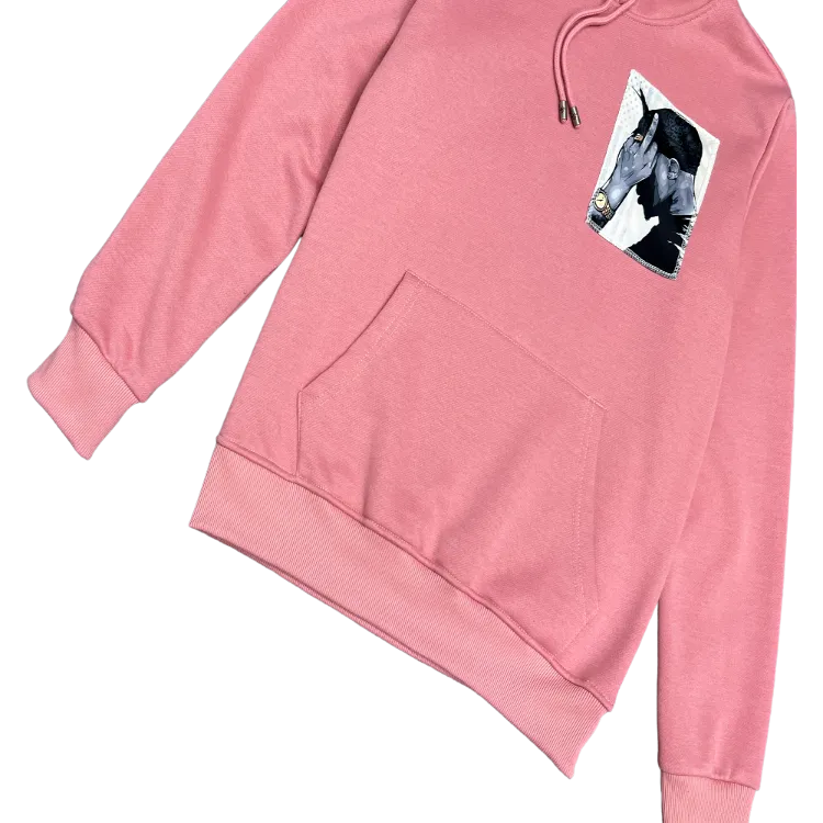 Tailored recreation Pink Men's Pullover Graphic Hoodies Heavy Blend