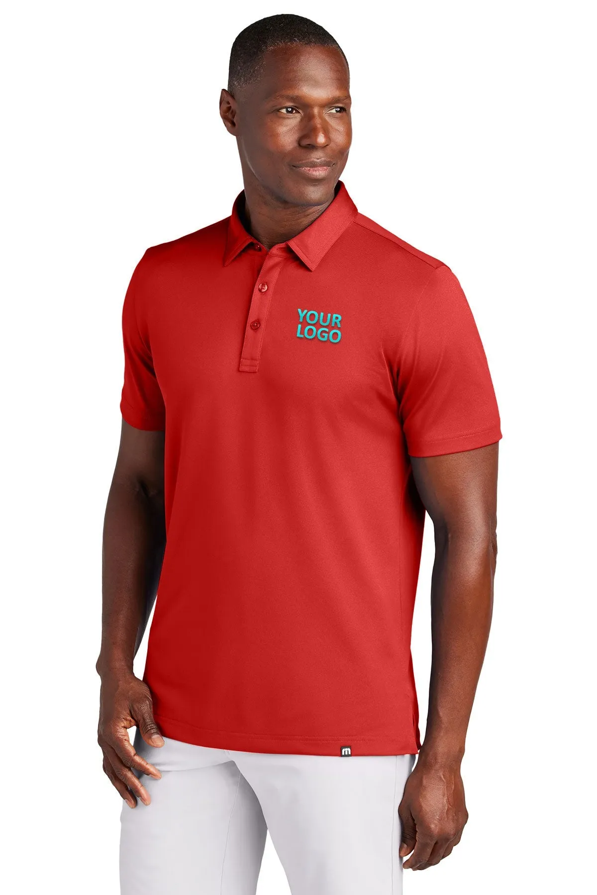 TravisMathew Cabana Solid Customized Polos, Crimson