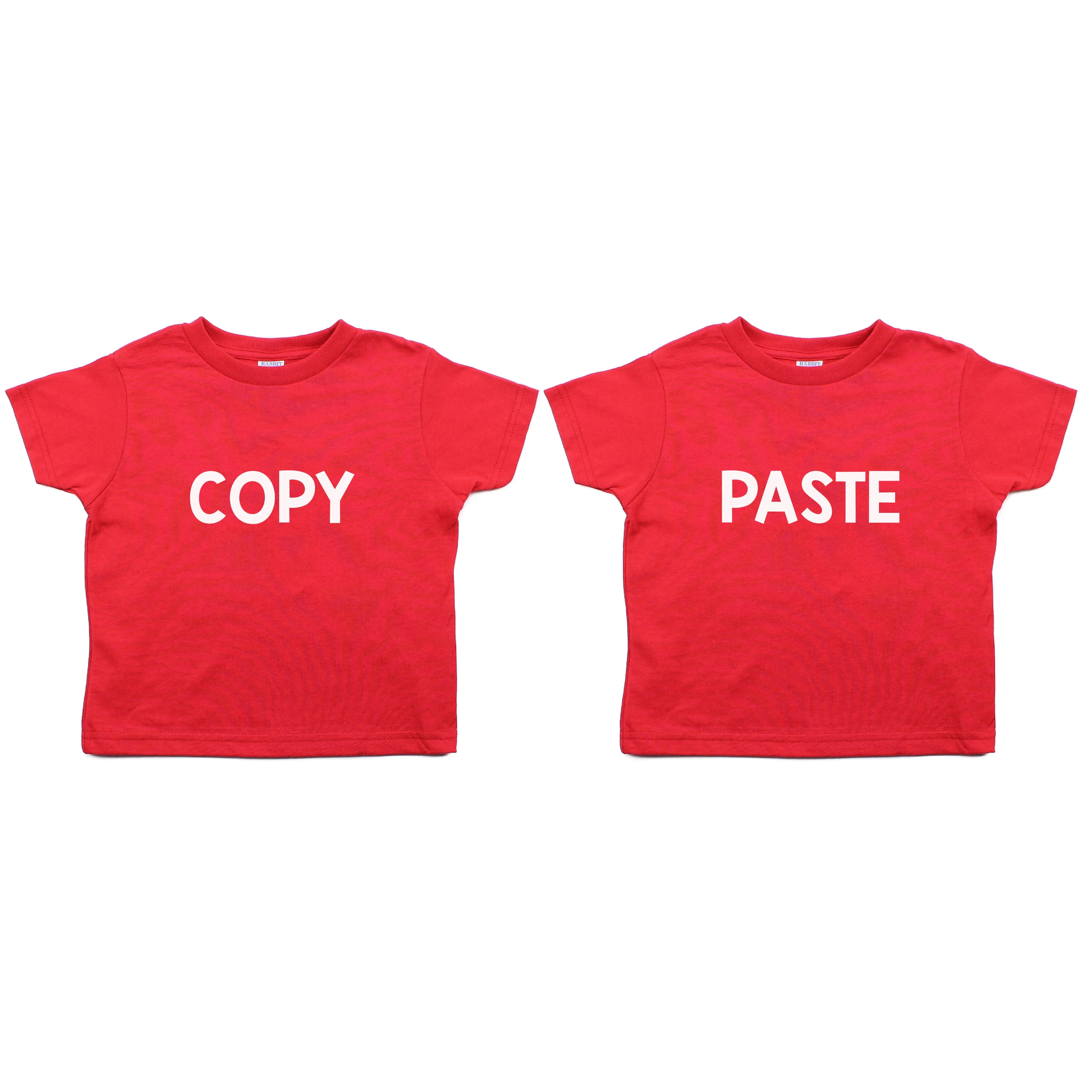 Twin Set Copy Paste Toddler Short Sleeve T-Shirt