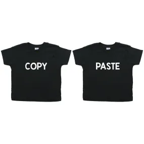 Twin Set Copy Paste Toddler Short Sleeve T-Shirt