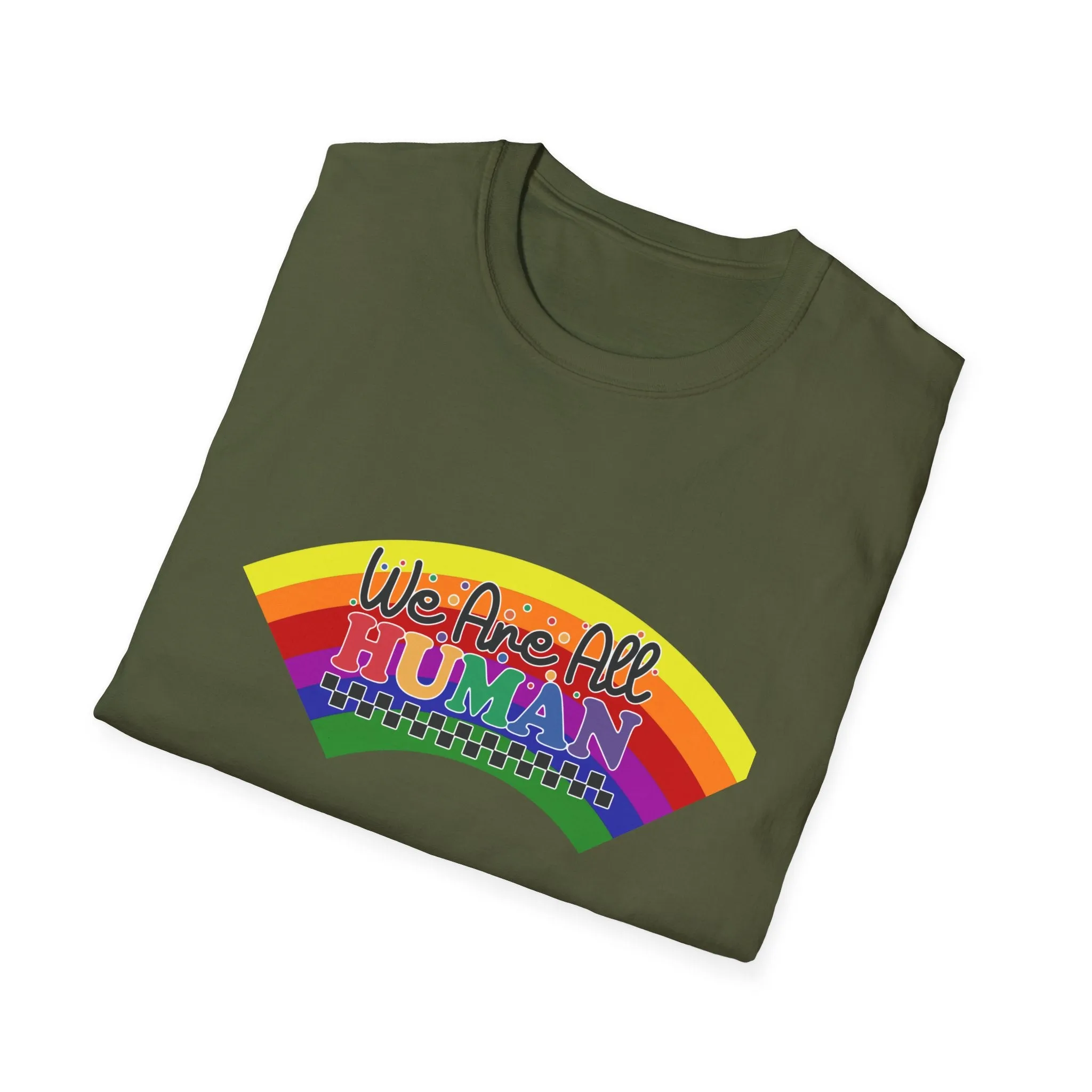 We are all Human Unisex Softstyle T-Shirt