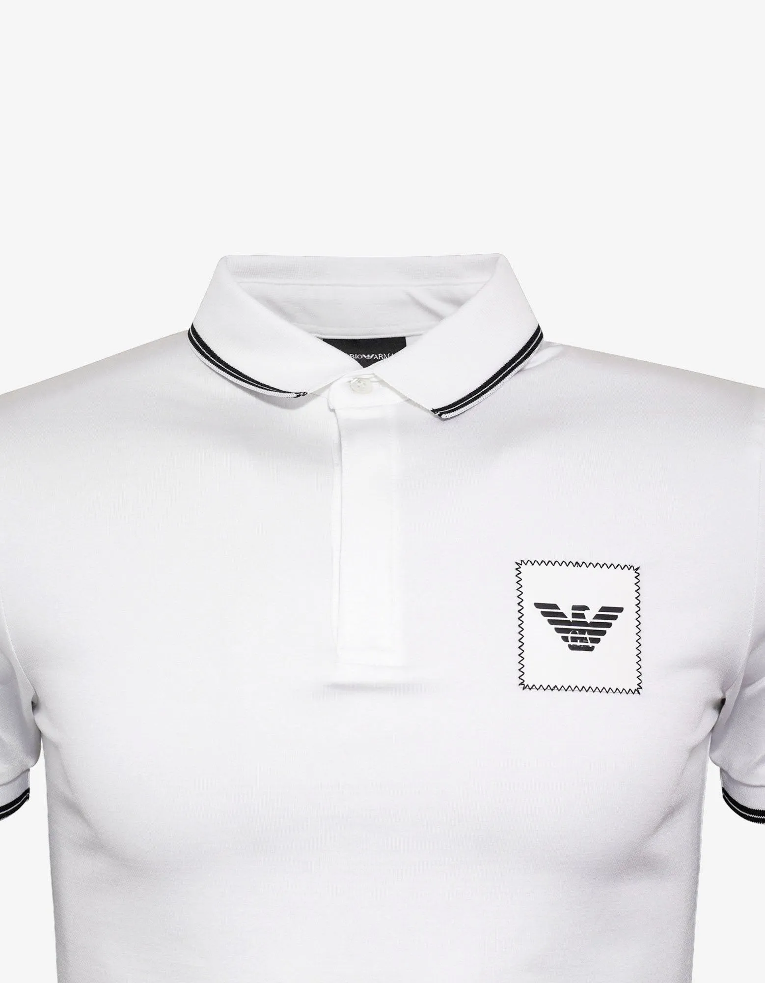 White Eagle Patch Polo T-Shirt