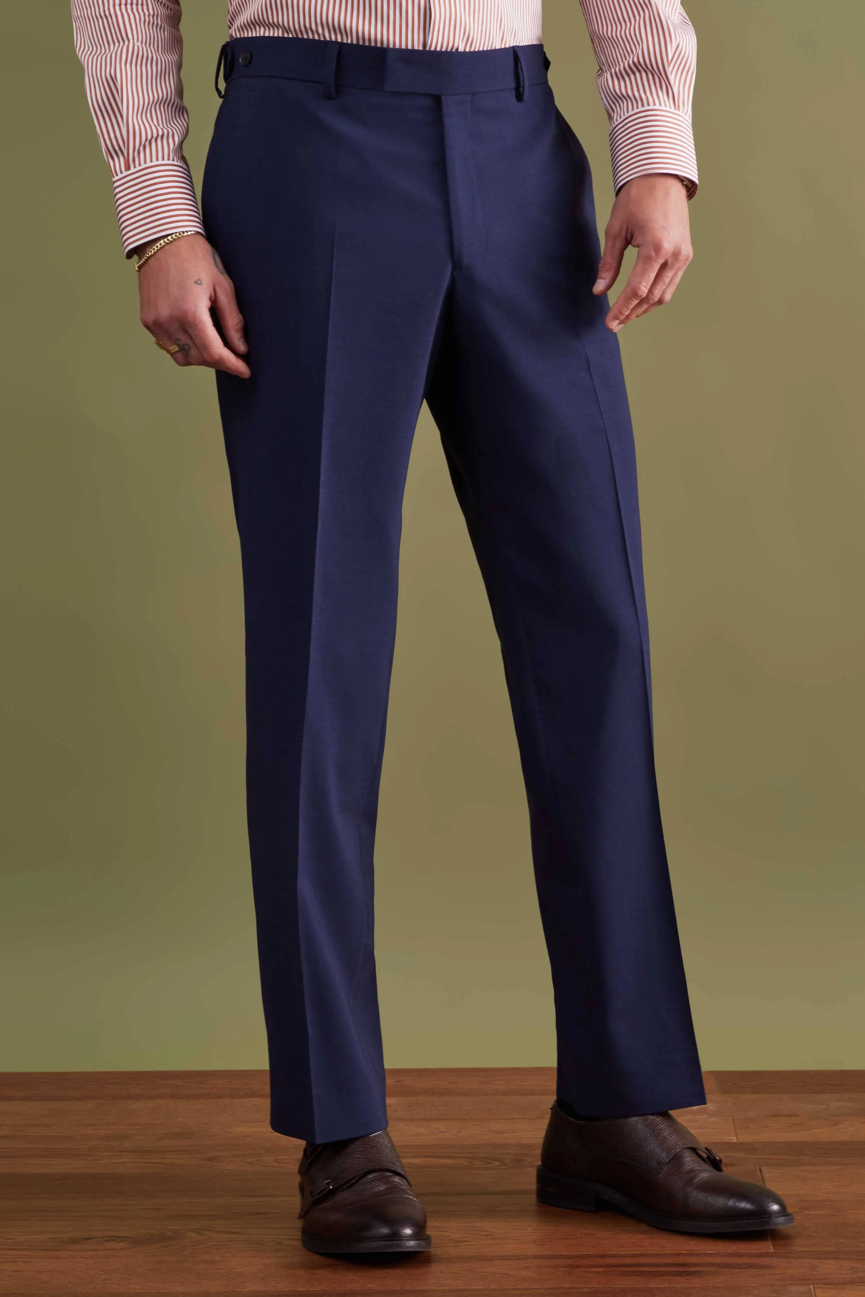 Wilder Tailored Fit Navy Wool Suit - ARCHIVE