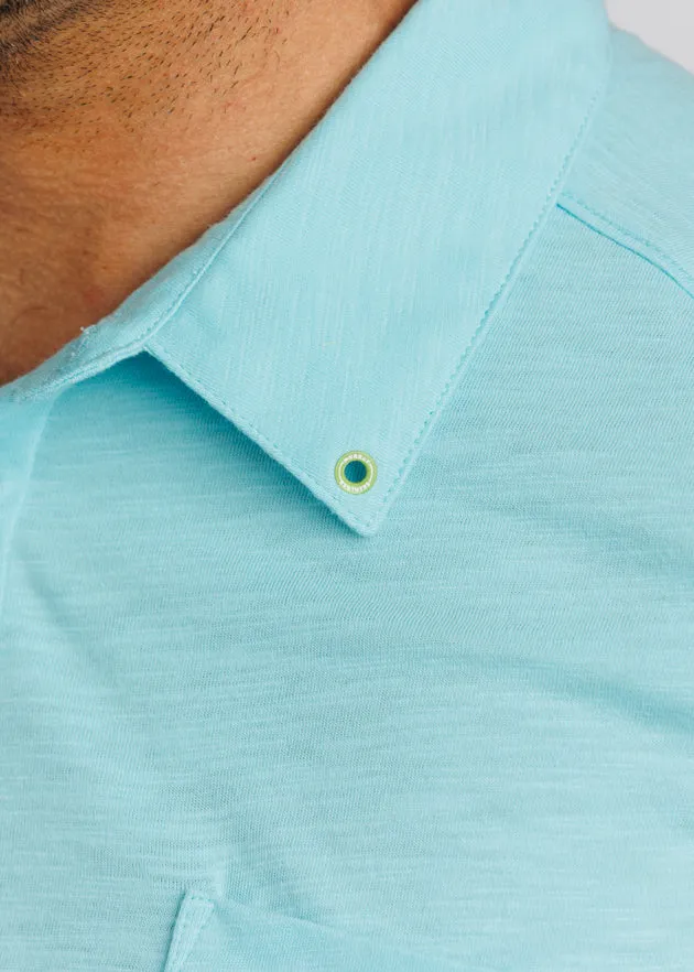 WM Corner Pocket Men's Polo | Seafoam