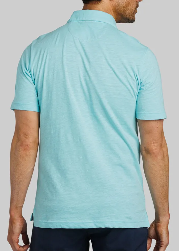 WM Corner Pocket Men's Polo | Seafoam