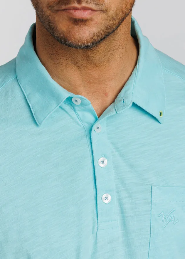 WM Corner Pocket Men's Polo | Seafoam