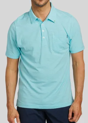 WM Corner Pocket Men's Polo | Seafoam