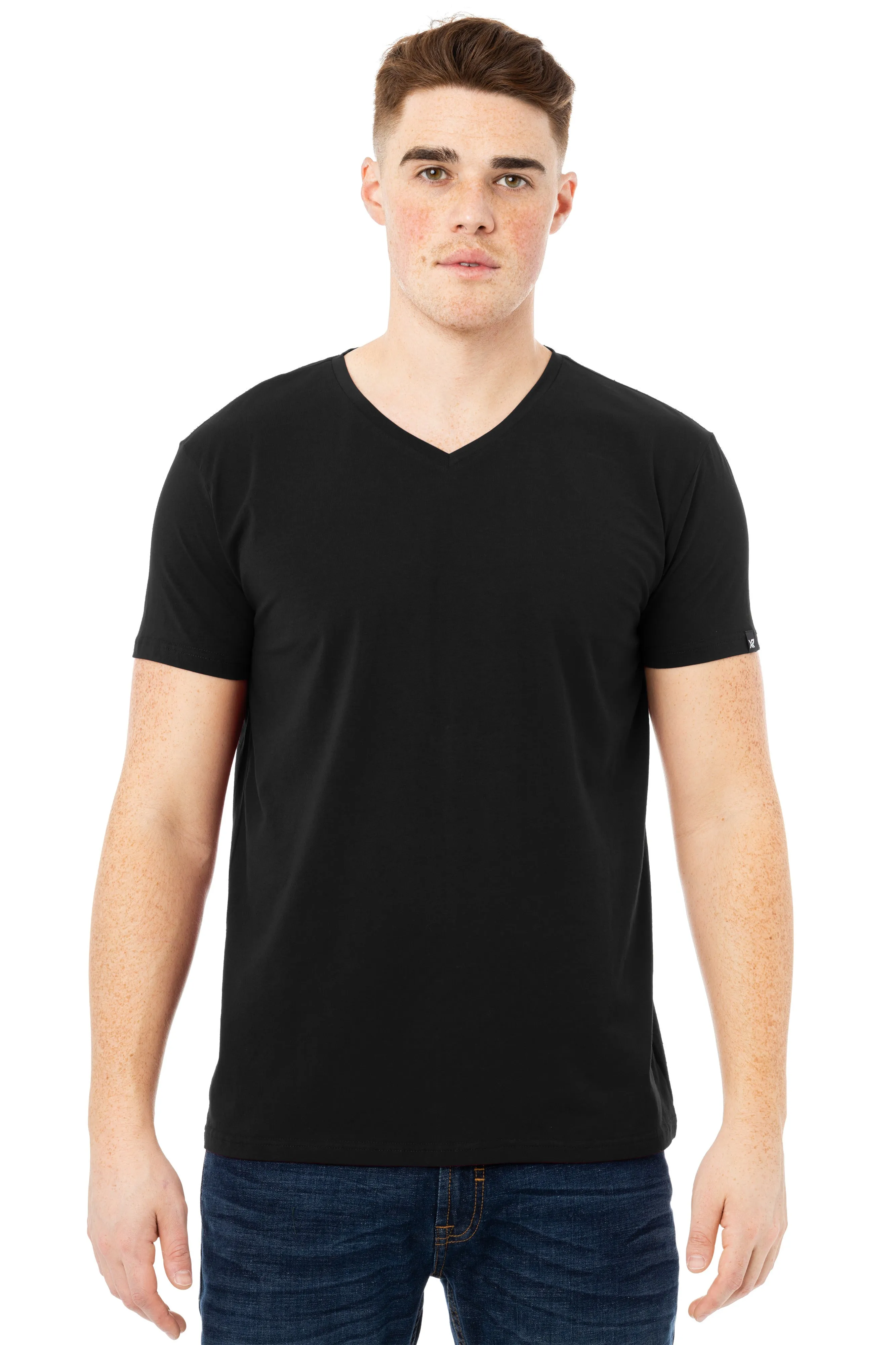 X RAY Men's Basic V-Neck Short Sleeve T-Shirt