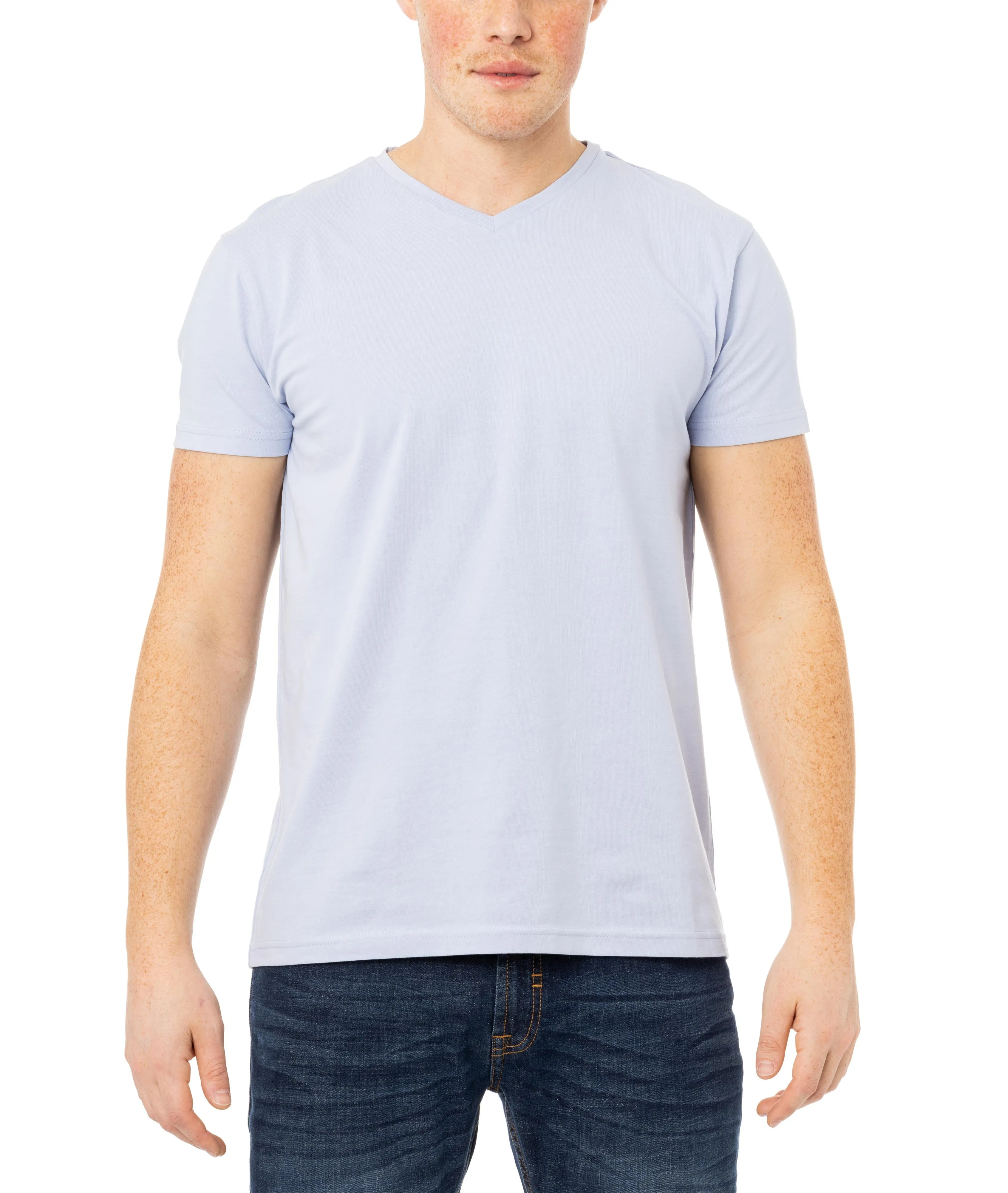 X RAY Men's Basic V-Neck Short Sleeve T-Shirt