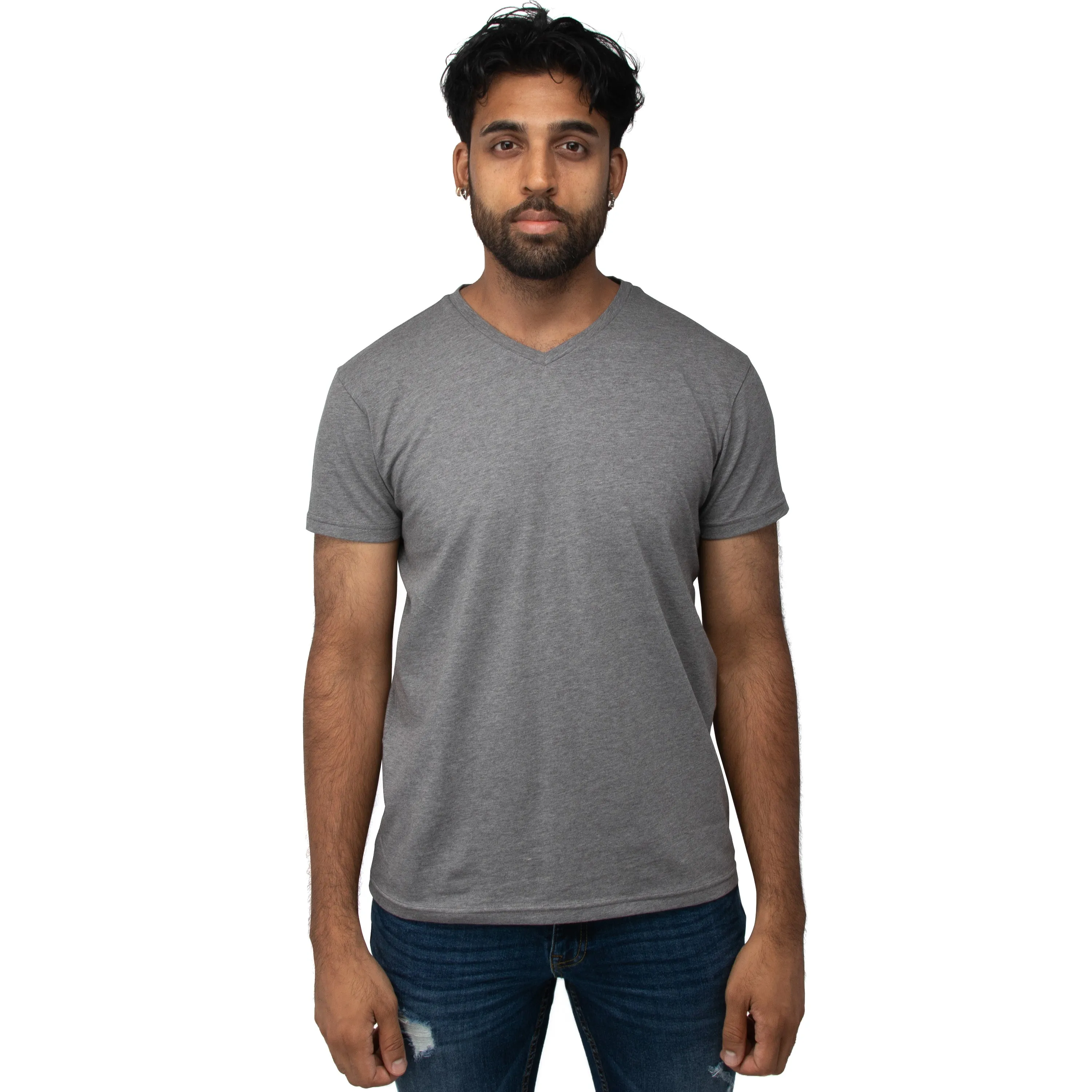 X RAY Men's Basic V-Neck Short Sleeve T-Shirt