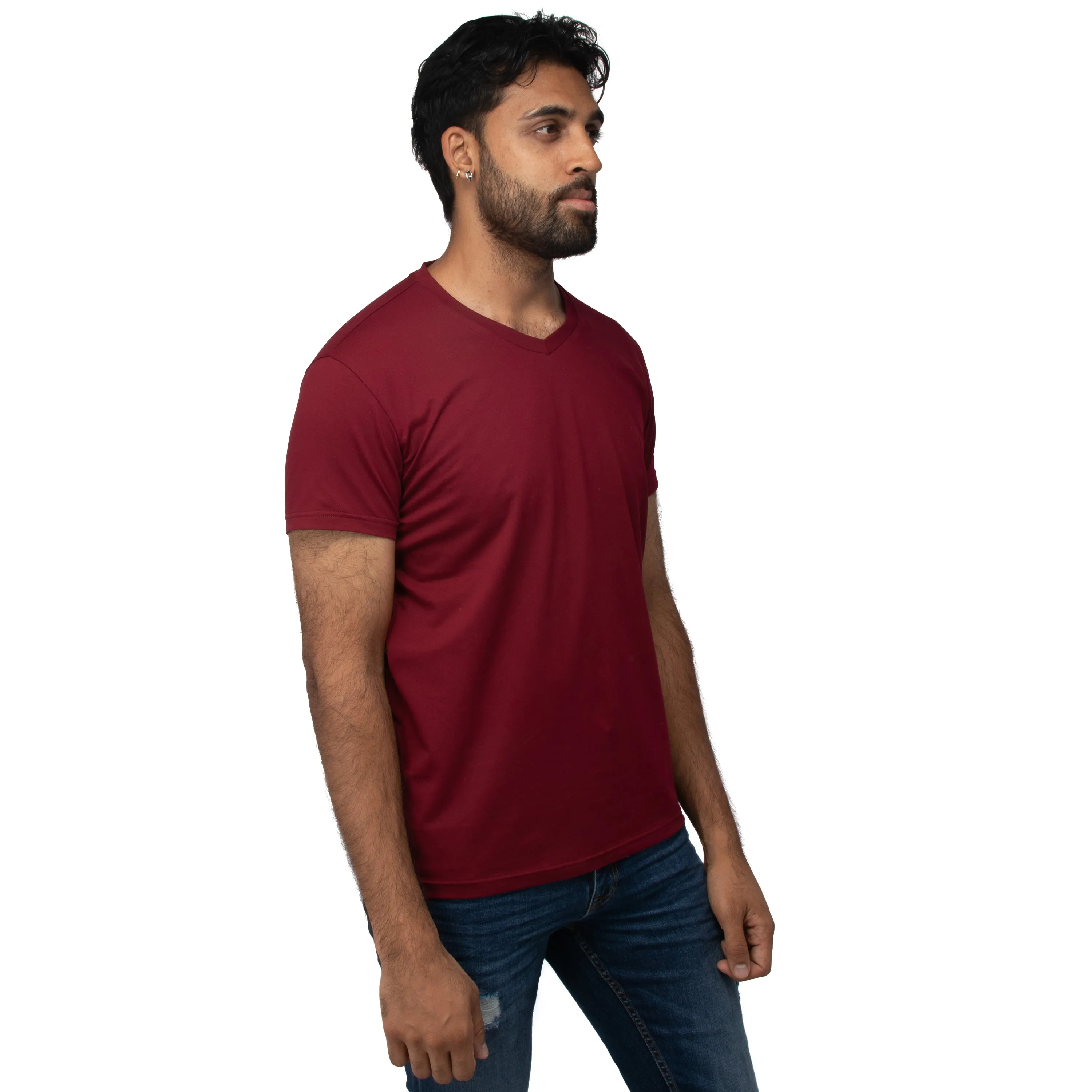 X RAY Men's Basic V-Neck Short Sleeve T-Shirt