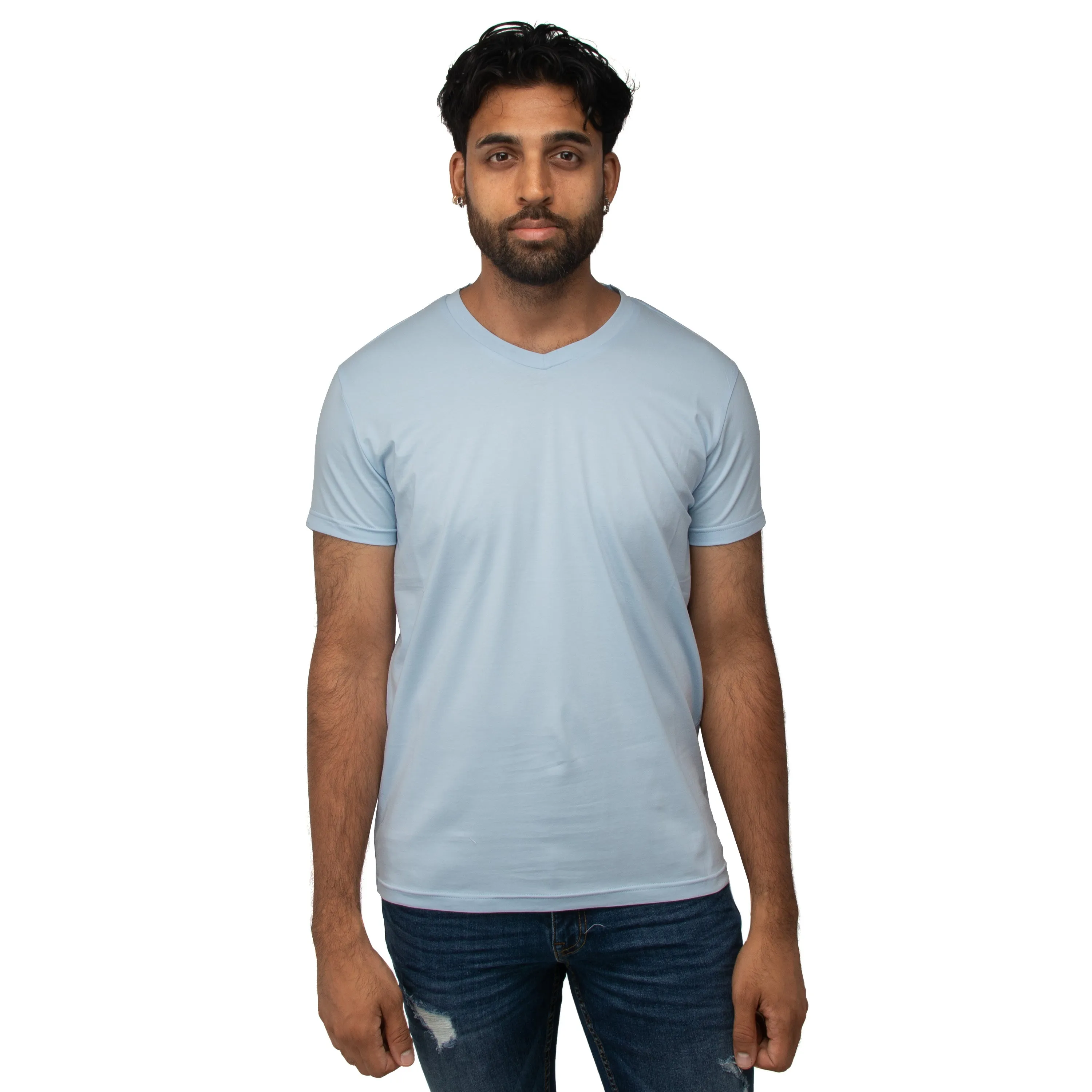 X RAY Men's Basic V-Neck Short Sleeve T-Shirt