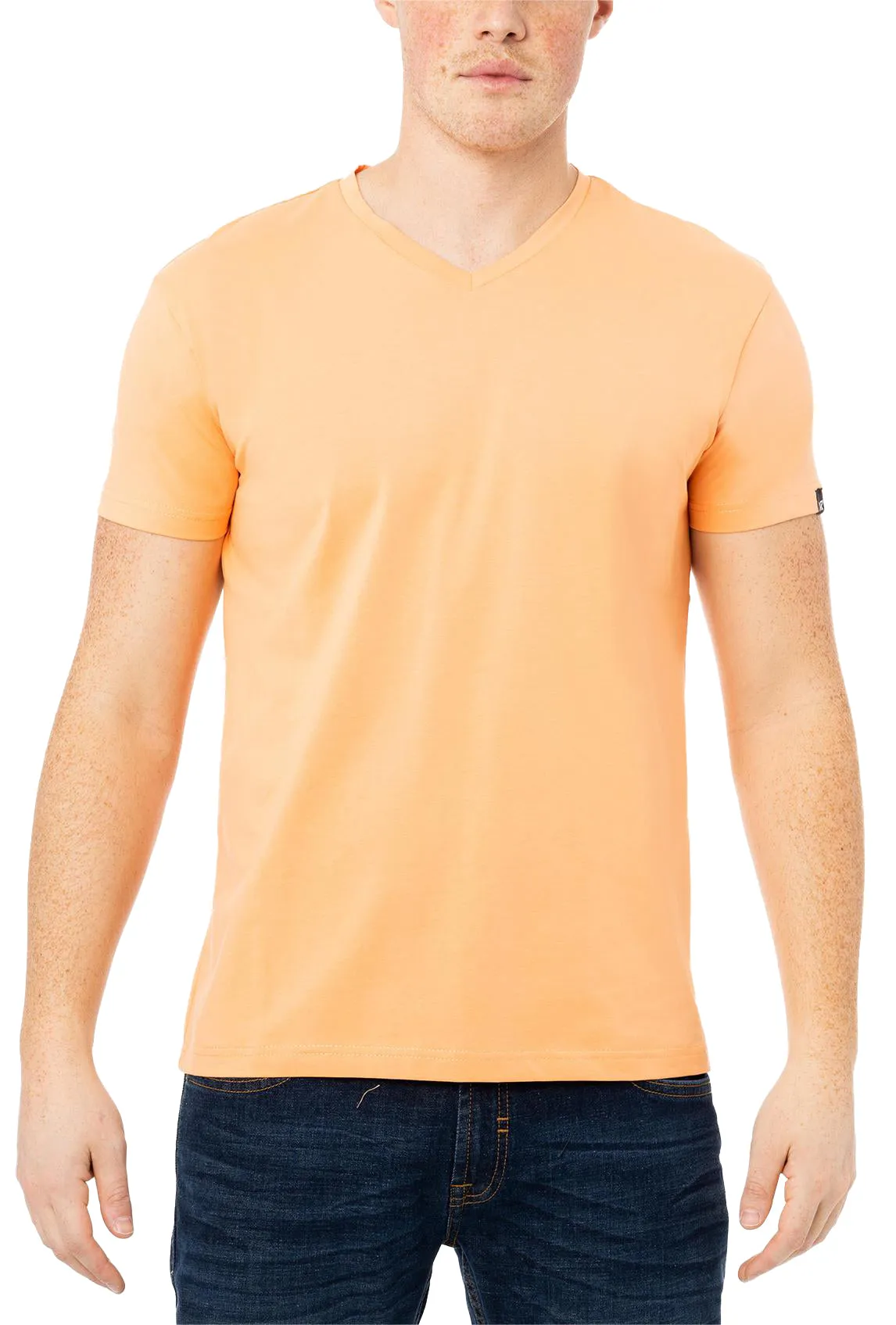 X RAY Men's Basic V-Neck Short Sleeve T-Shirt