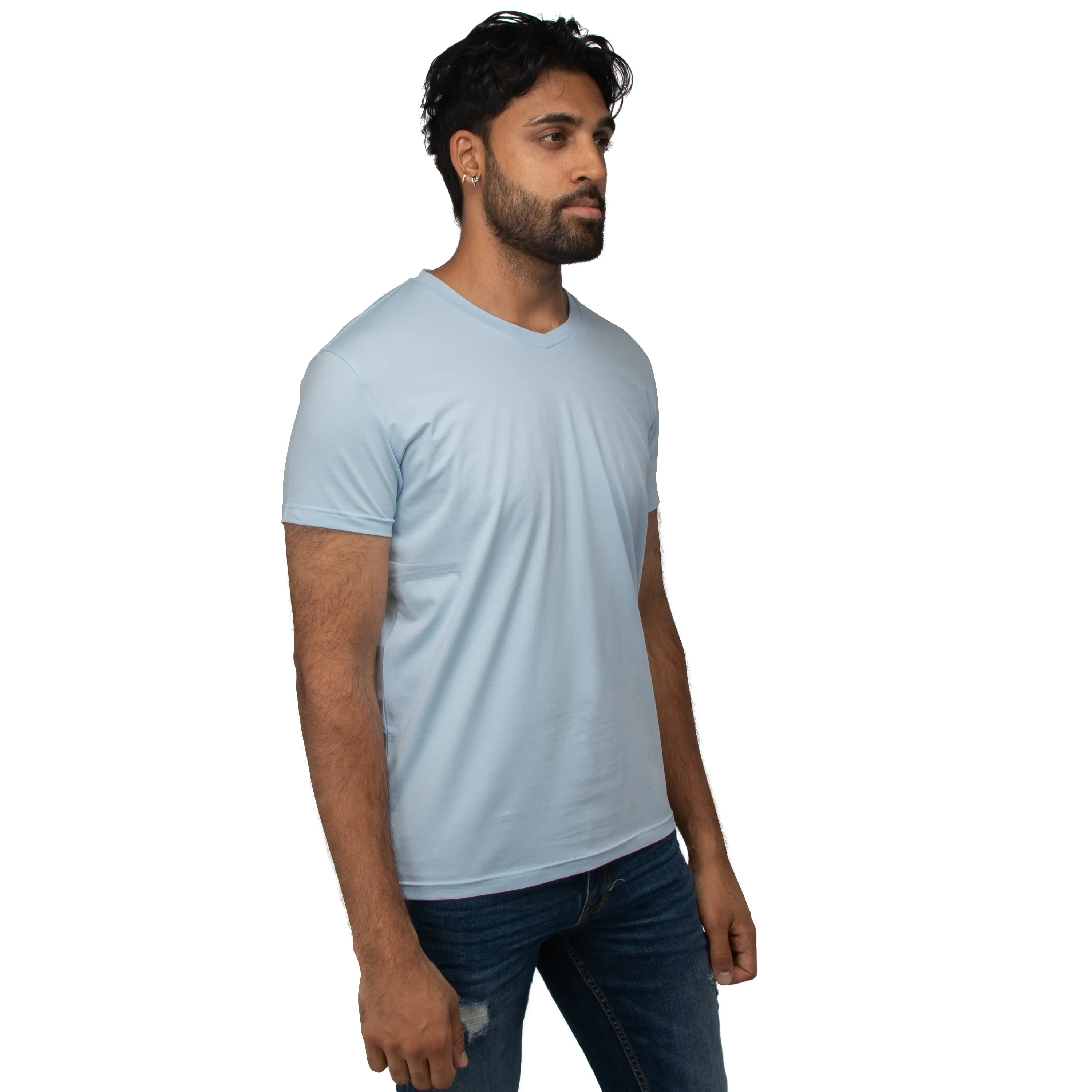 X RAY Men's Basic V-Neck Short Sleeve T-Shirt